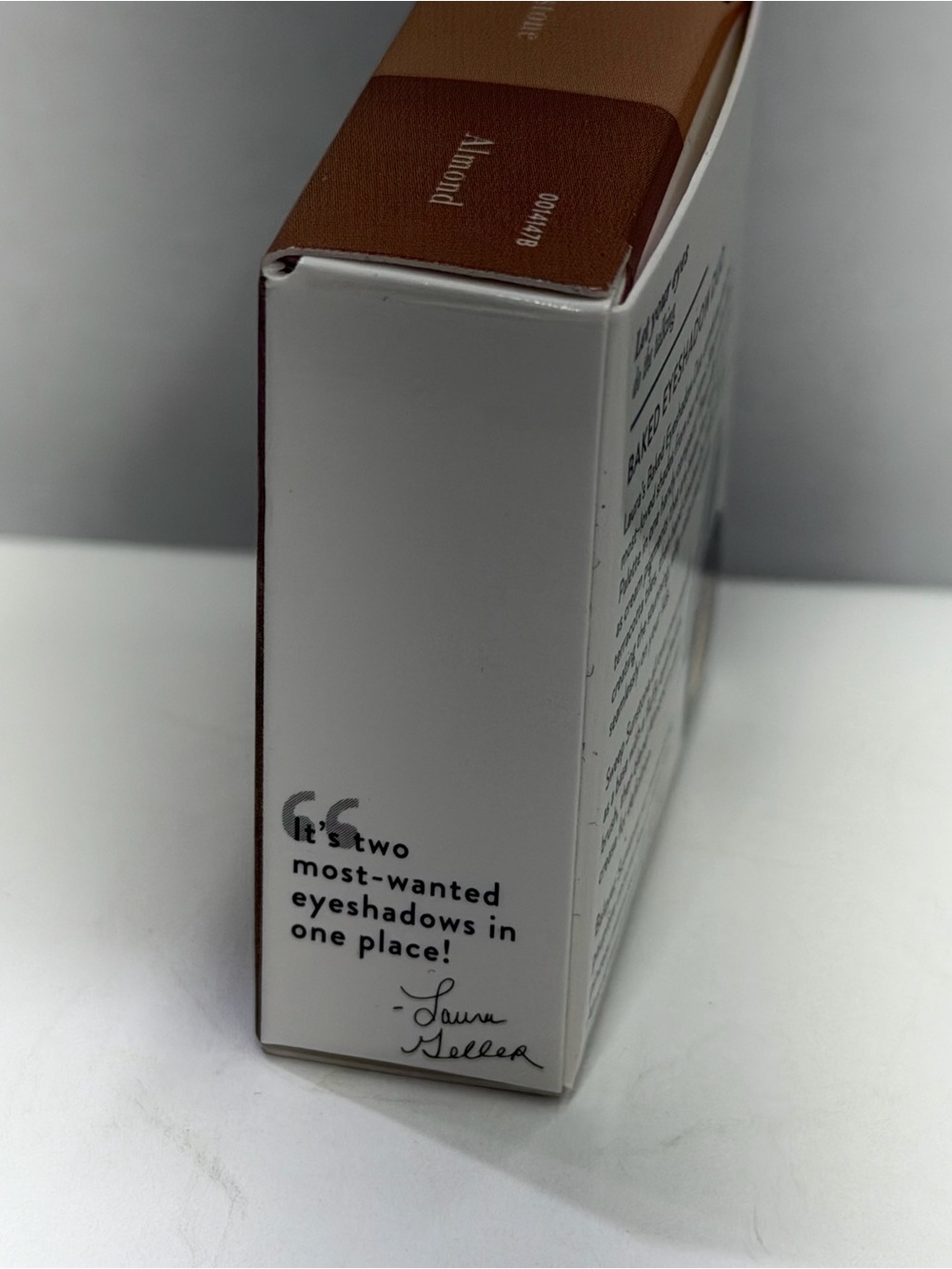 Laura Geller Baked Eyeshadow Duo Sunstone Almond 0.03 oz Full Size NIB - Picture 5 of 8